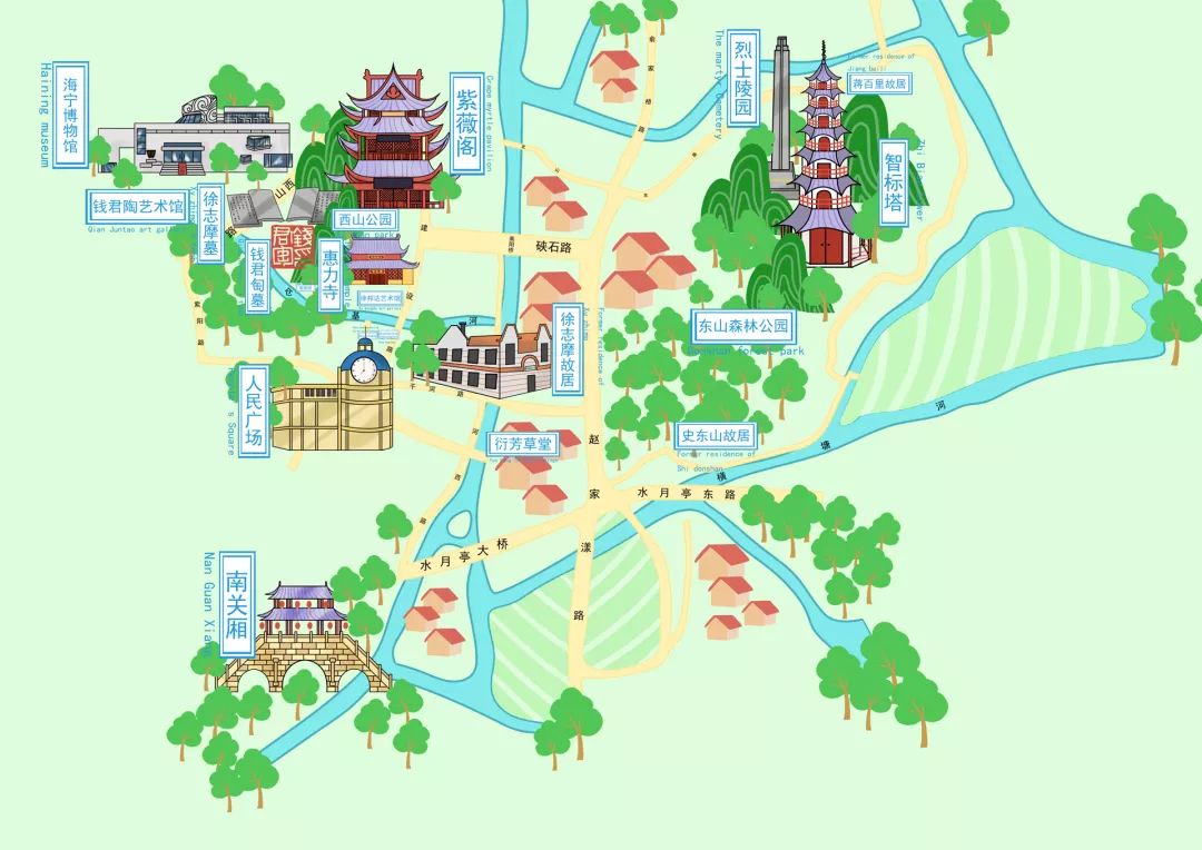 重庆智能语音手绘导览地图系统